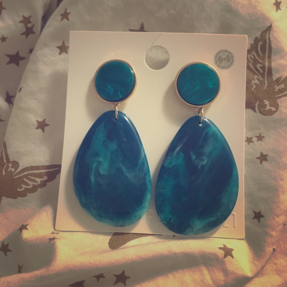 Forever 21 Marble Drop Earrings